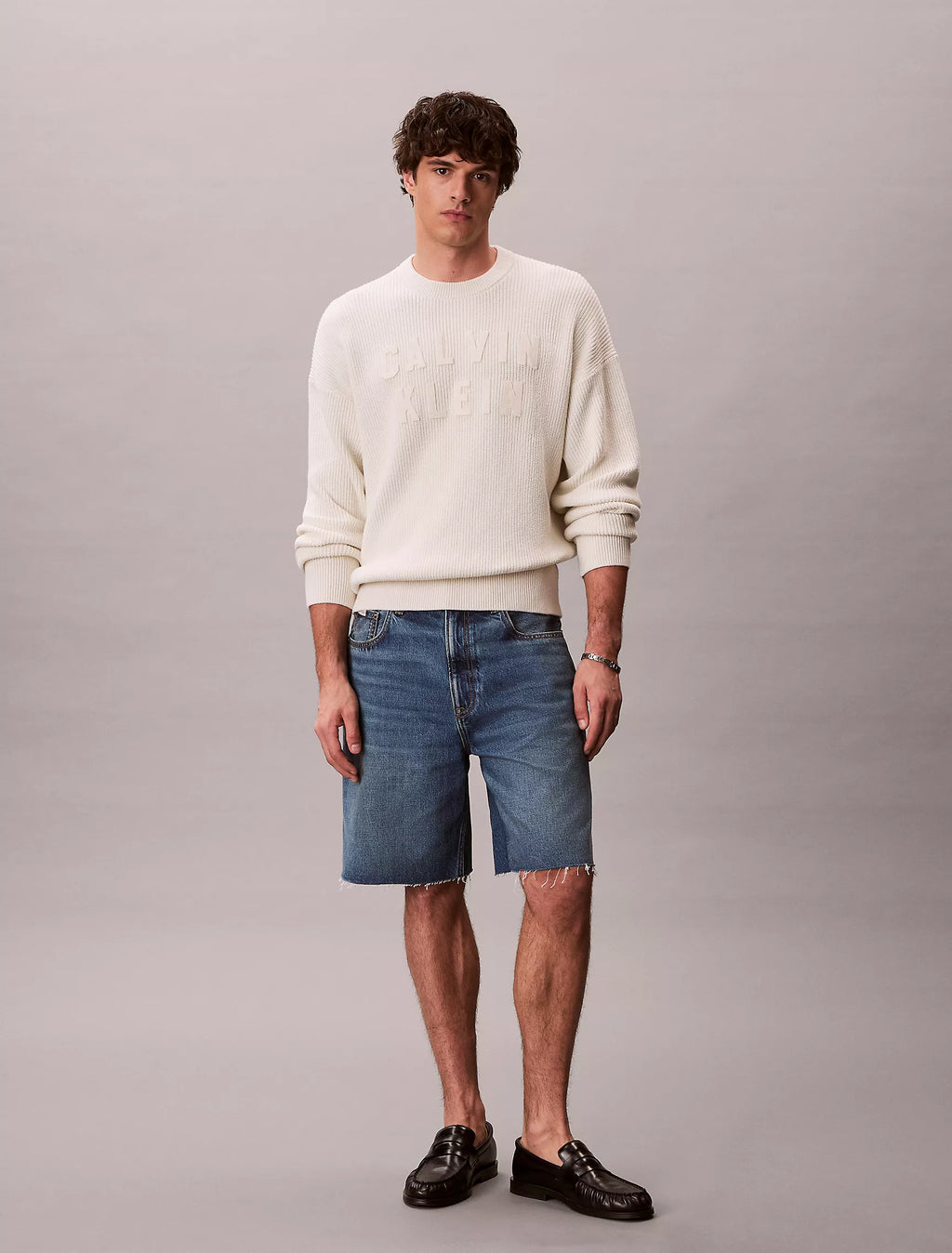 Varsity Logo Graphic Relaxed Sweater