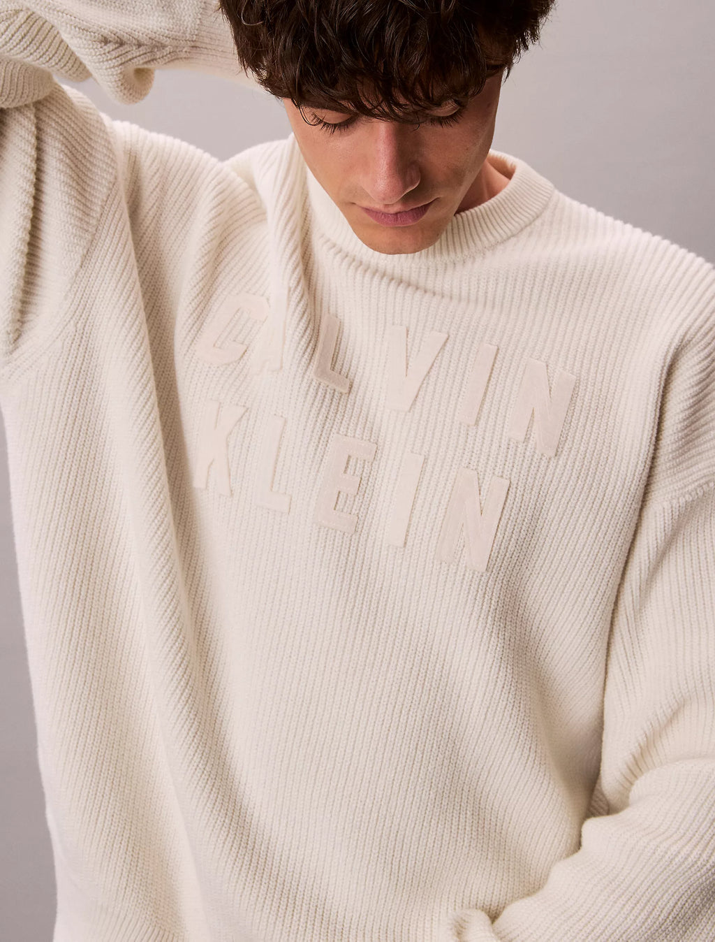 Varsity Logo Graphic Relaxed Sweater