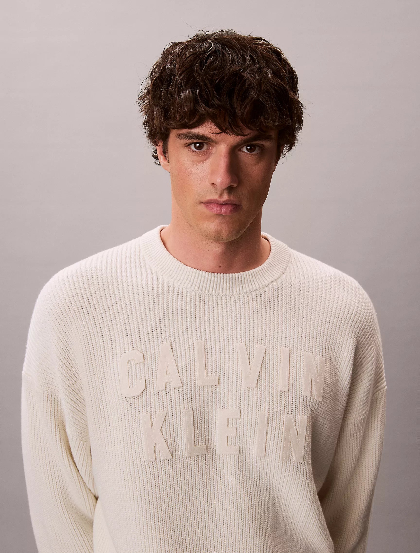 Varsity Logo Graphic Relaxed Sweater